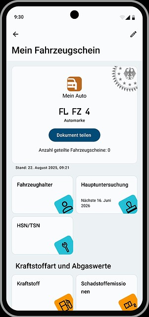 ikfz app dfz ansicht