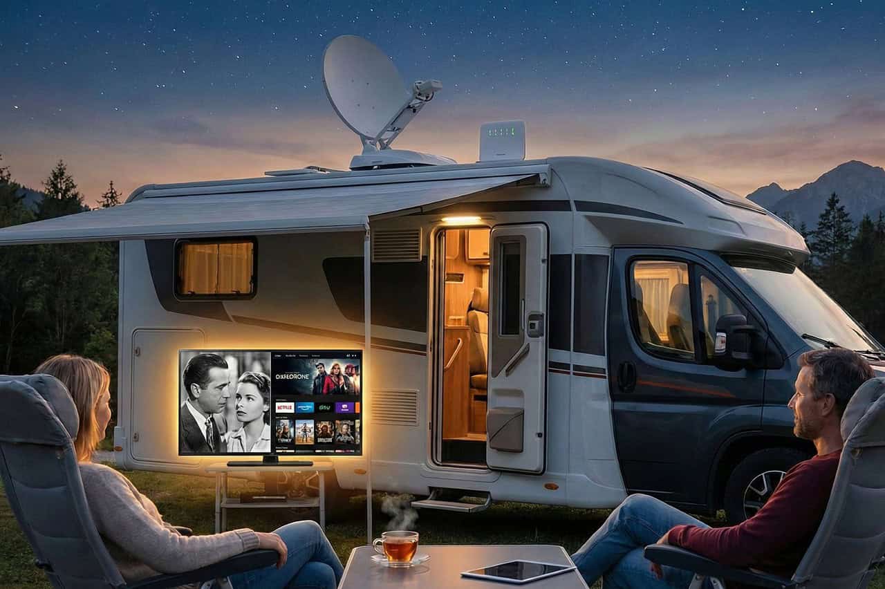 Satellitenschüssel oder Streaming? Der Leitfaden für TV-Empfang beim Camping