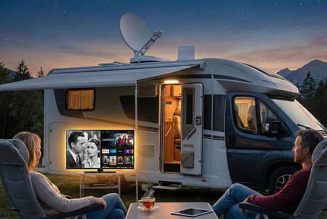 Satellitenschüssel oder Streaming? Der Leitfaden für TV-Empfang beim Camping
