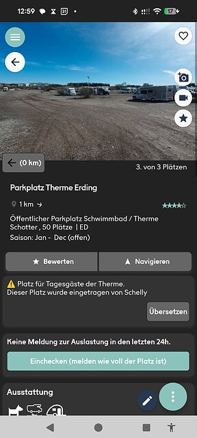 wellnesscamp screenshot parkplatz