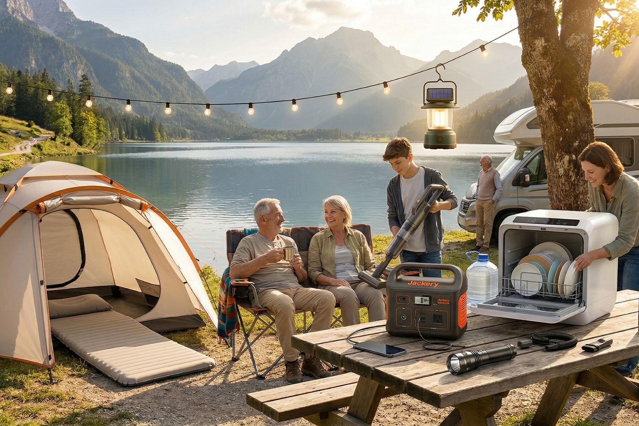 Nie wieder ohne Strom und sauberes Geschirr: Diese Amazon-Deals machen Camping zum Luxus