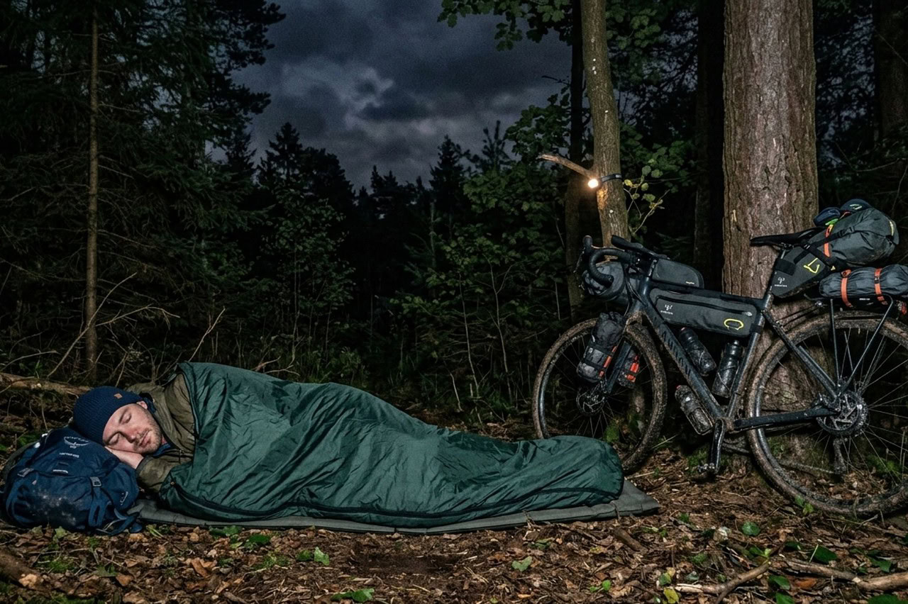 bikepacking biwak schlafen