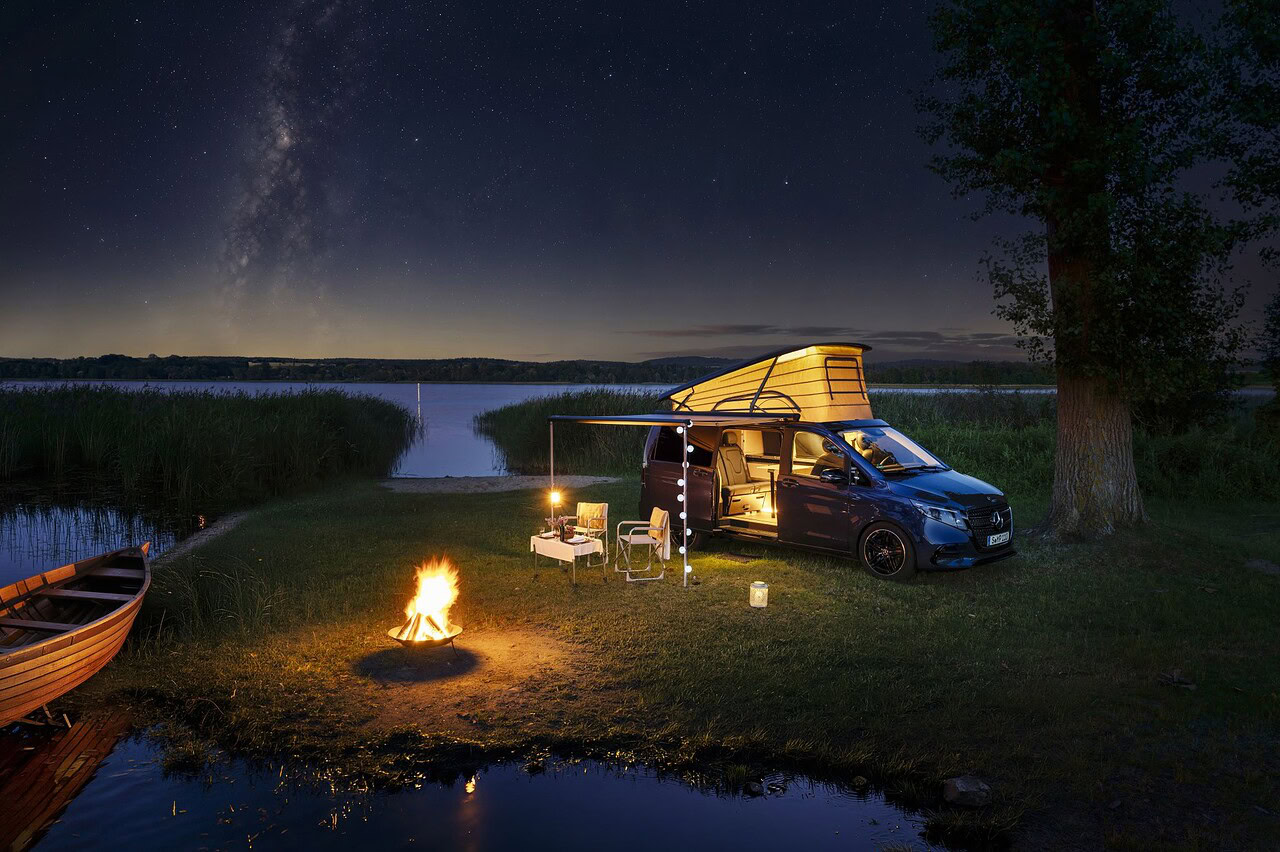 mercedes marco polo lagerfeuer